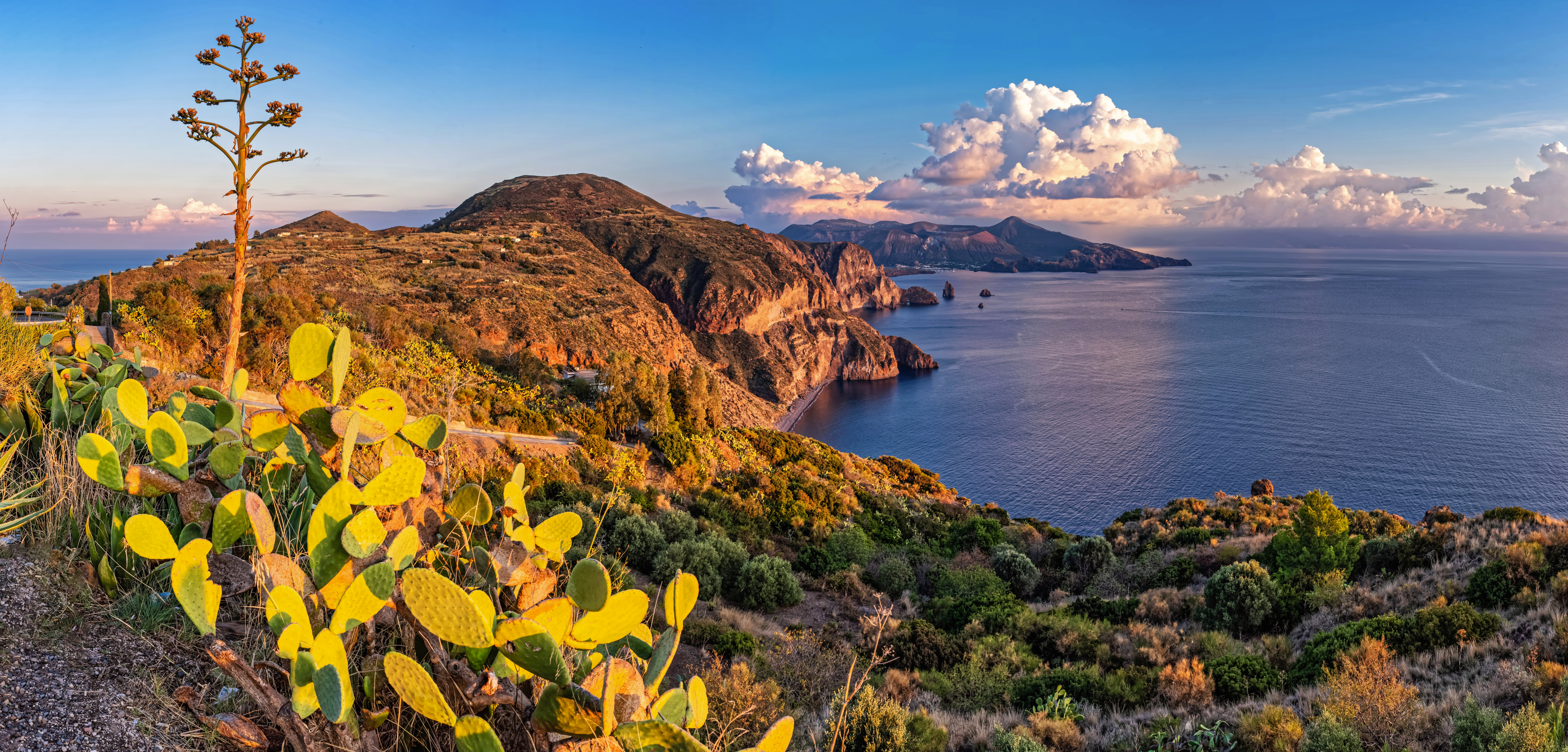 a view down the coast